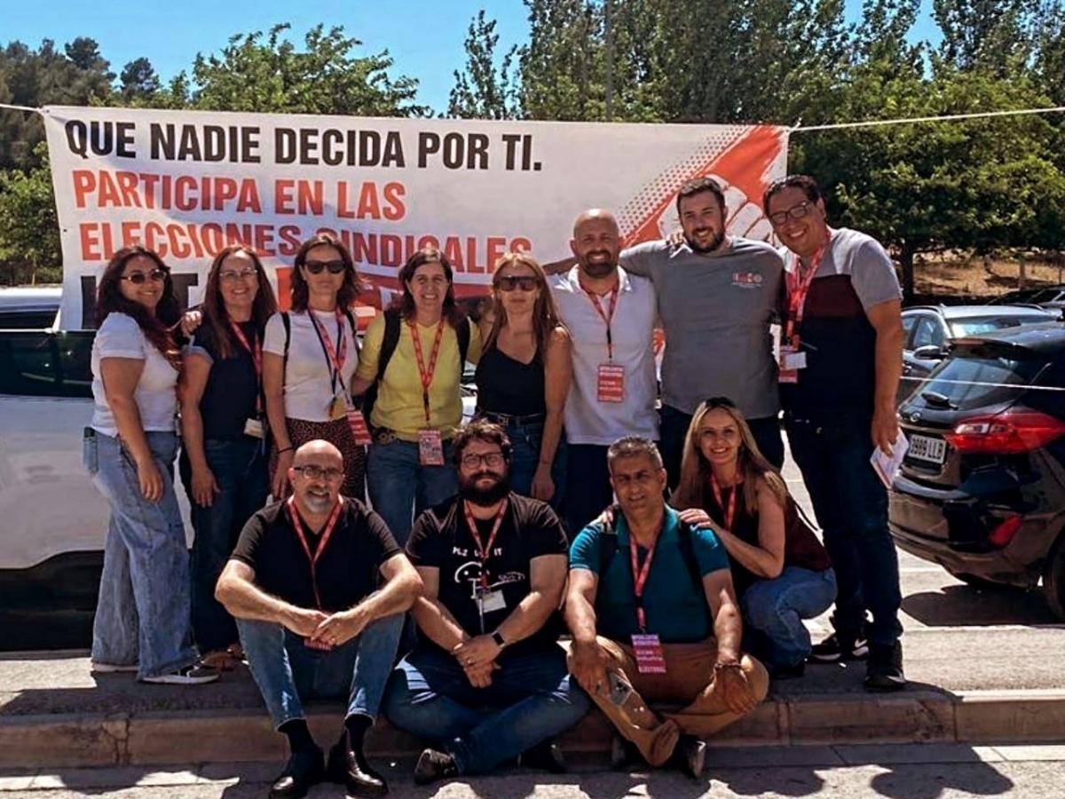Parte de la candidatura de CCOO en las elecciones sindicales.