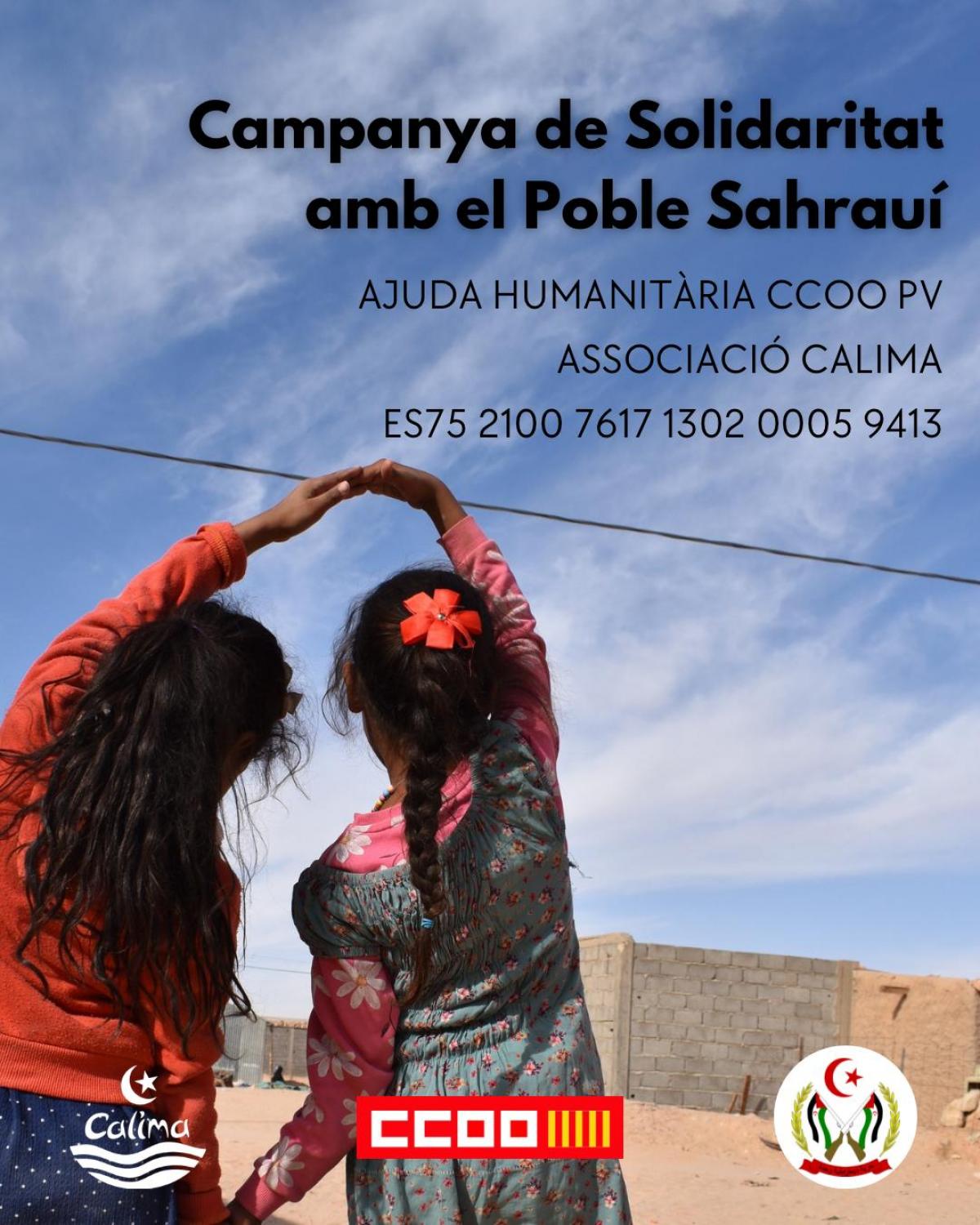 Cartell de la campanya solidària