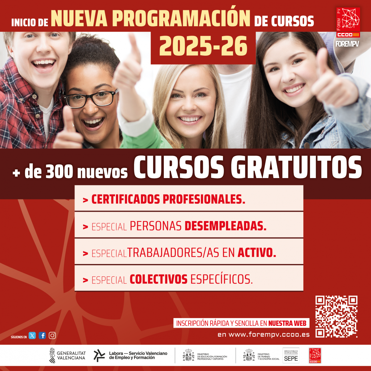 Últimos cursos gratuitos en Forem PV.