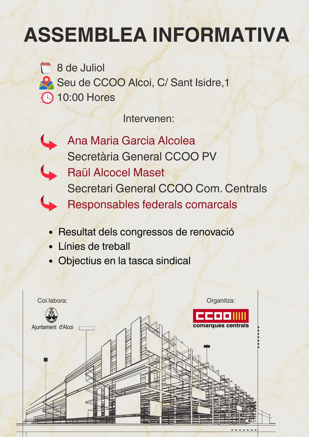 Assemblea informativa a Alcoi.