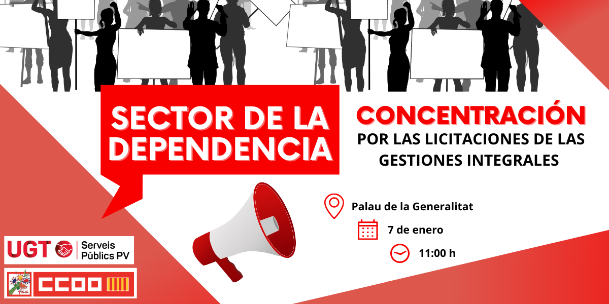 Concentracin sector de la dependencia, el 7 de enero.