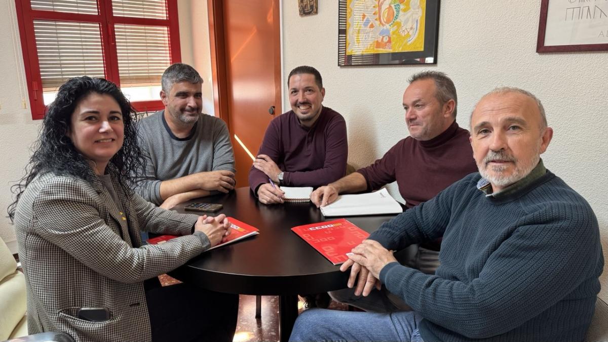 Reuni amb la Secci Sindical de CCOO en Acciona.