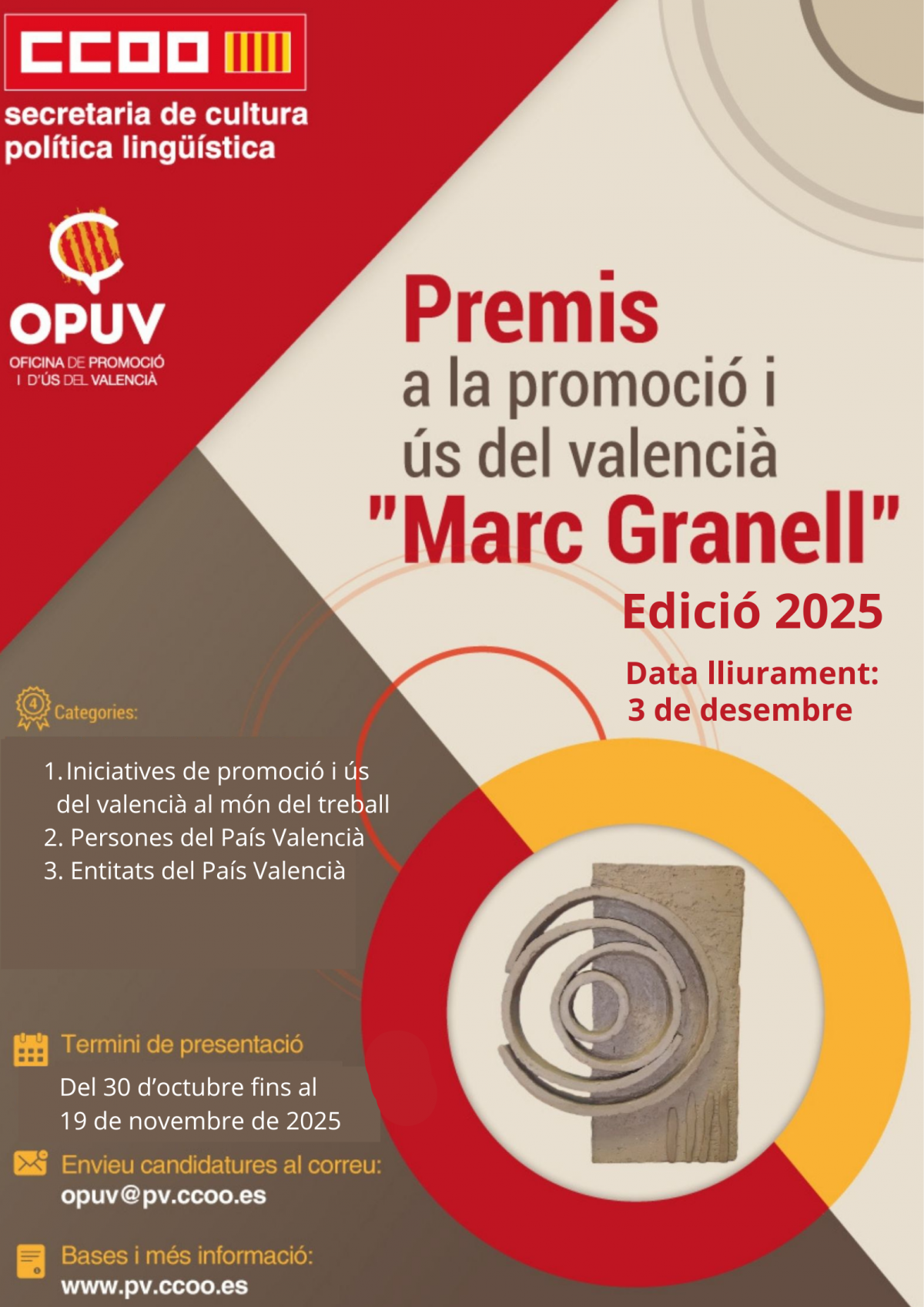 Premis 'Marc Granell'. Edició 2025.