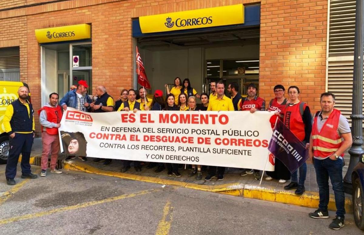 Movilizaciones en defensa del servivio postal, imagen de archivo