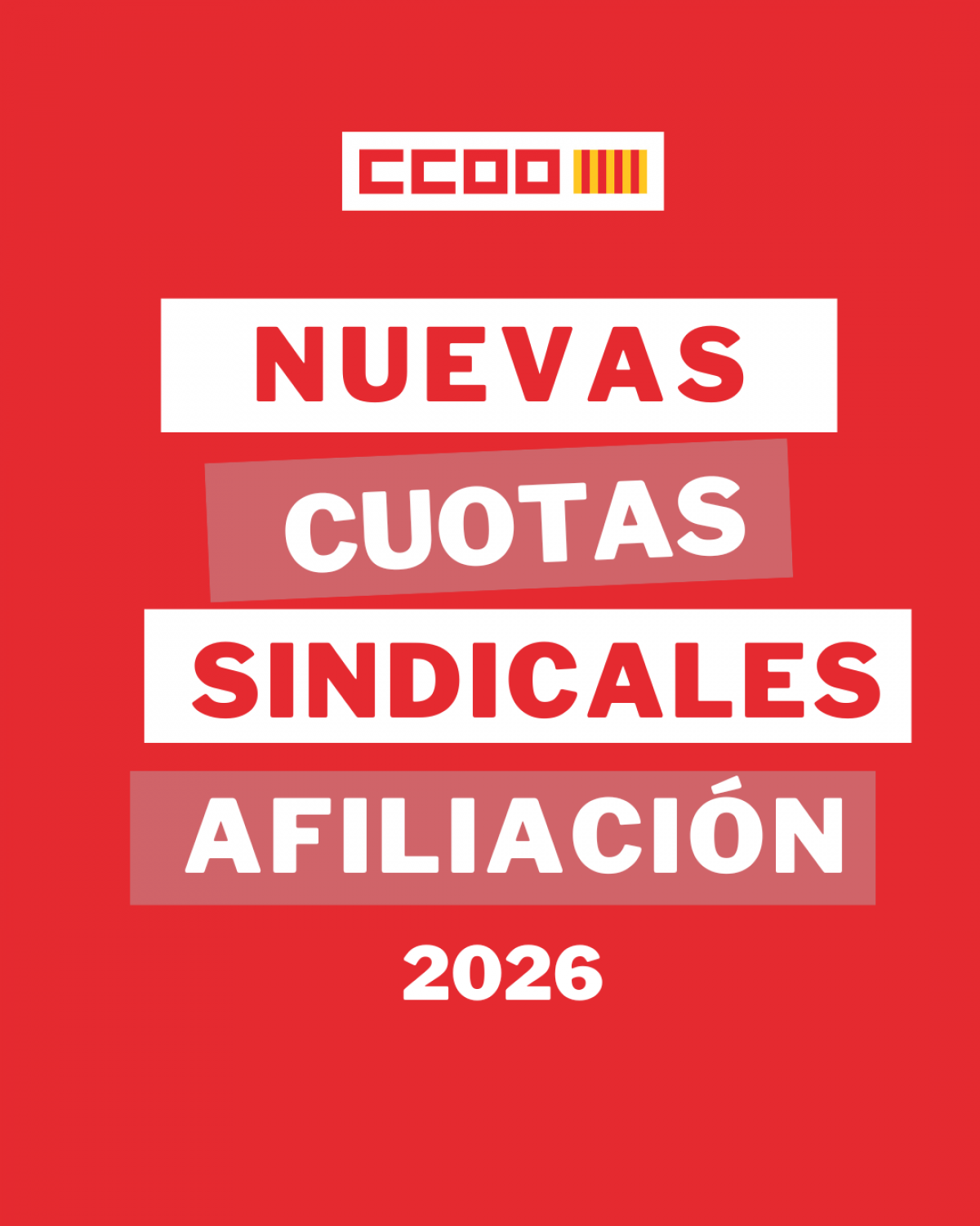 Nuevas cuotas sindicales afiliación 2026.