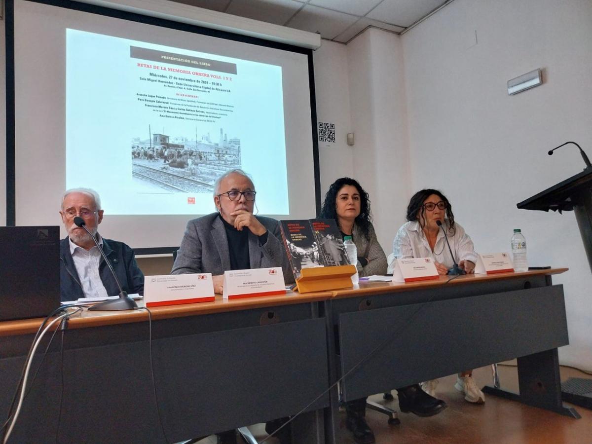 Presentacin del proyecto 'Rutas de la memoria obrera' en la Universad de Alicante