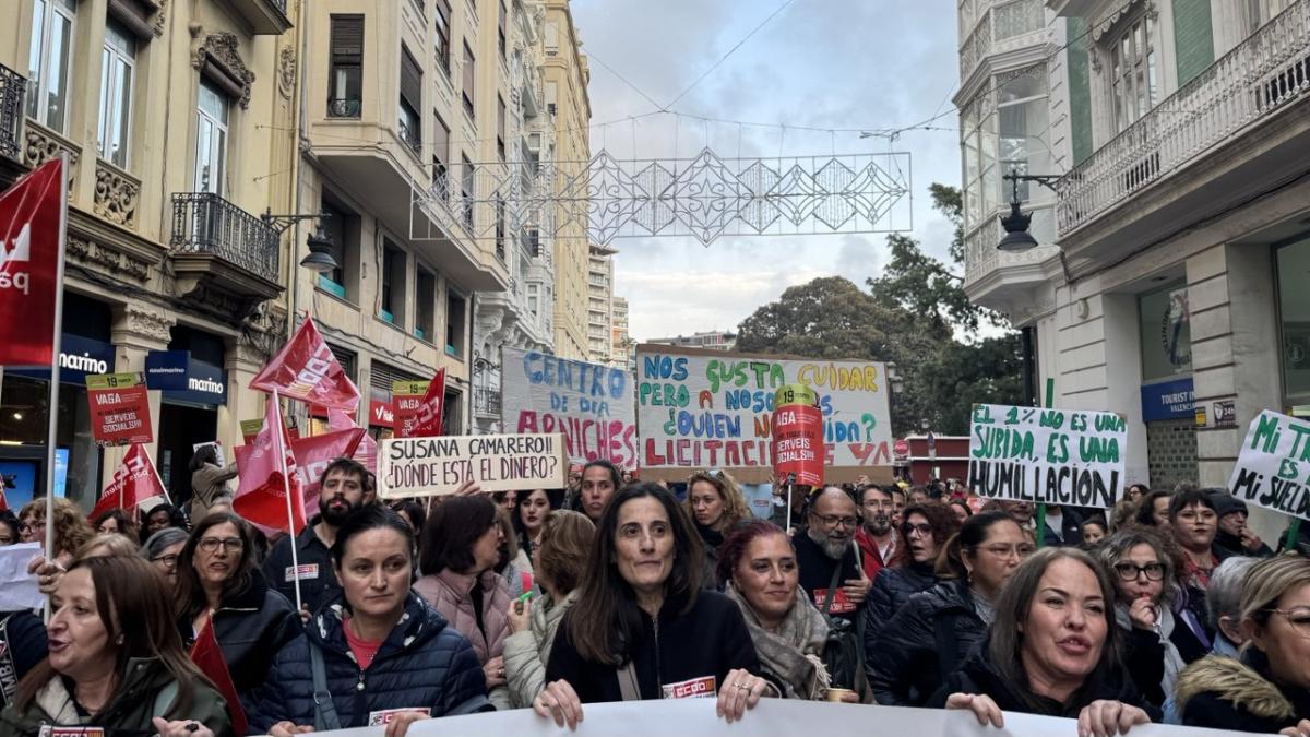 Manifestacin en defensa de unos servicios sociales dignos