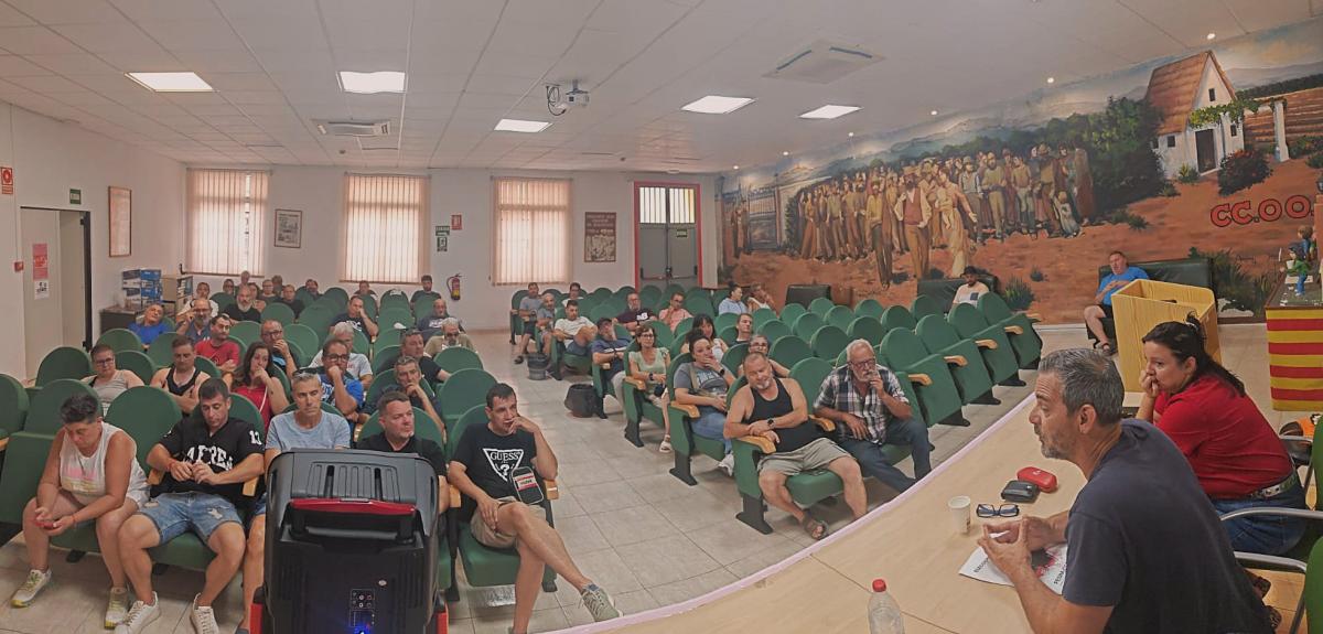 Assemblea en la seu de CCOO Camp de Morvedre-alt Palància