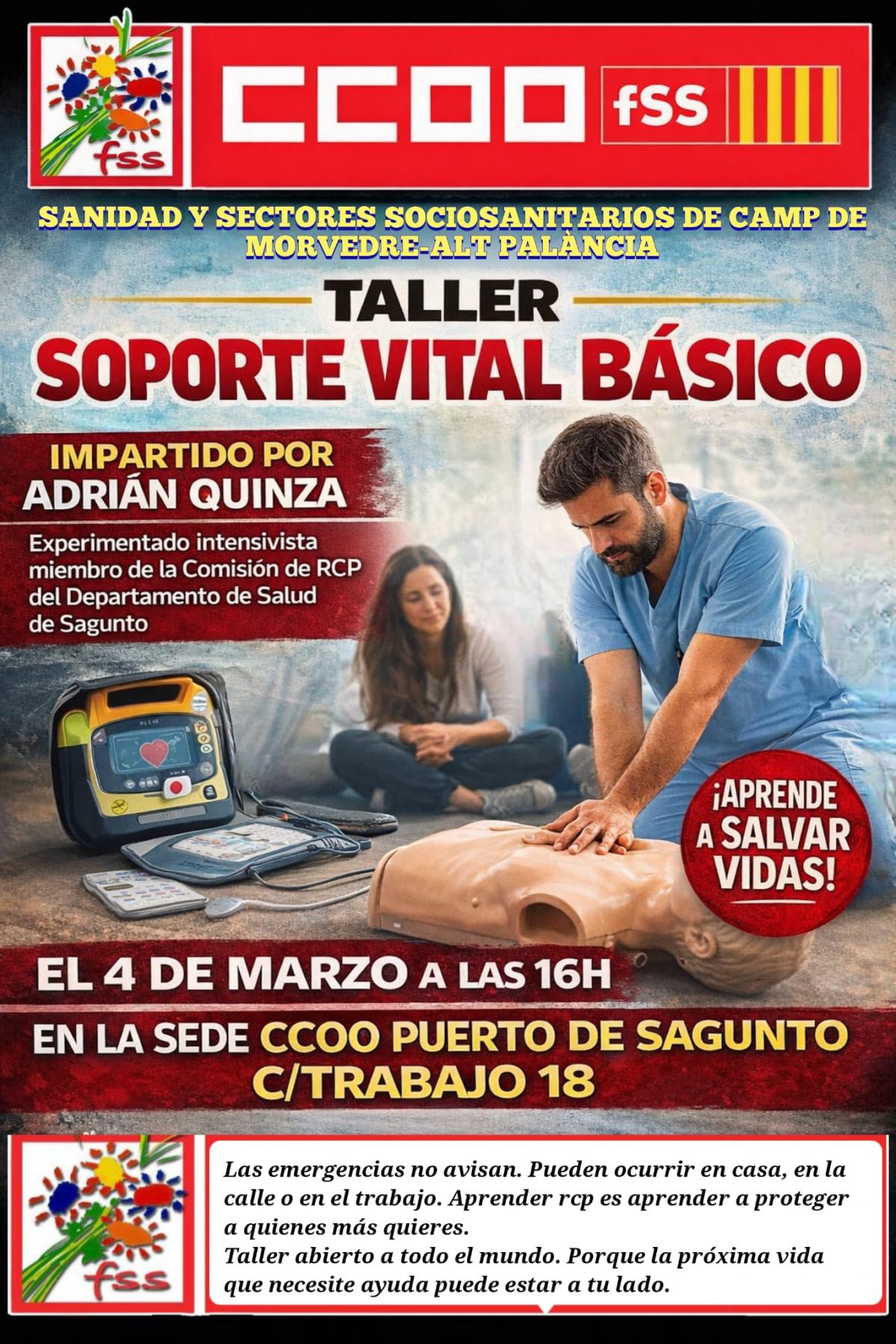 Cartel taller SVB en Puerto de Sagunto