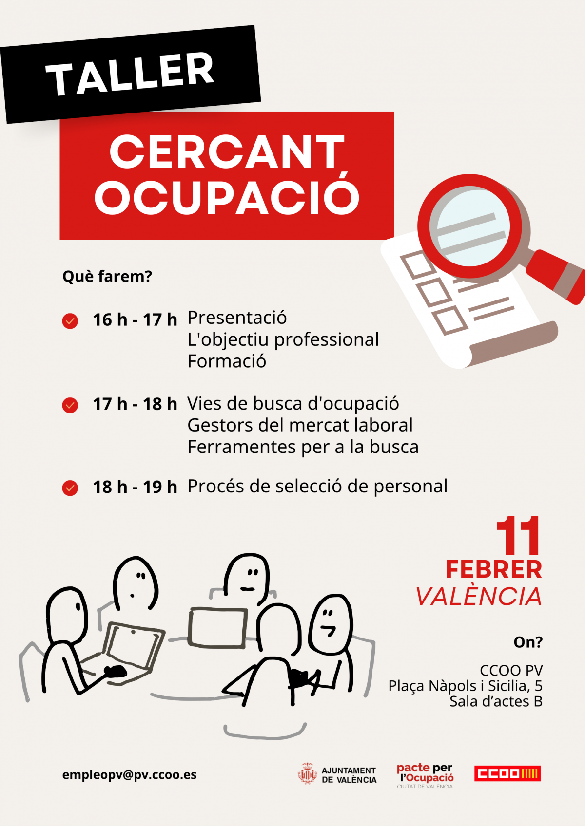 Taller 'Cercant ocupació'.