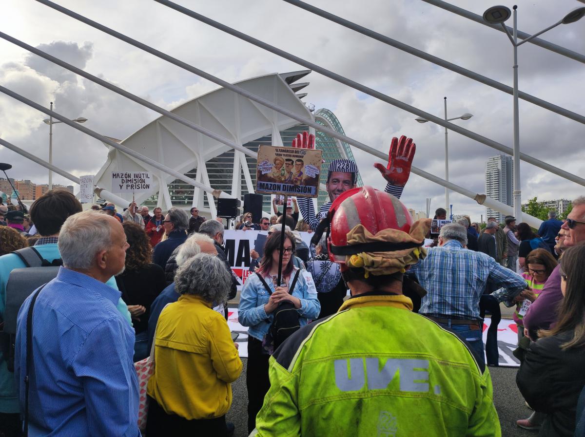 Imagen de la protesta