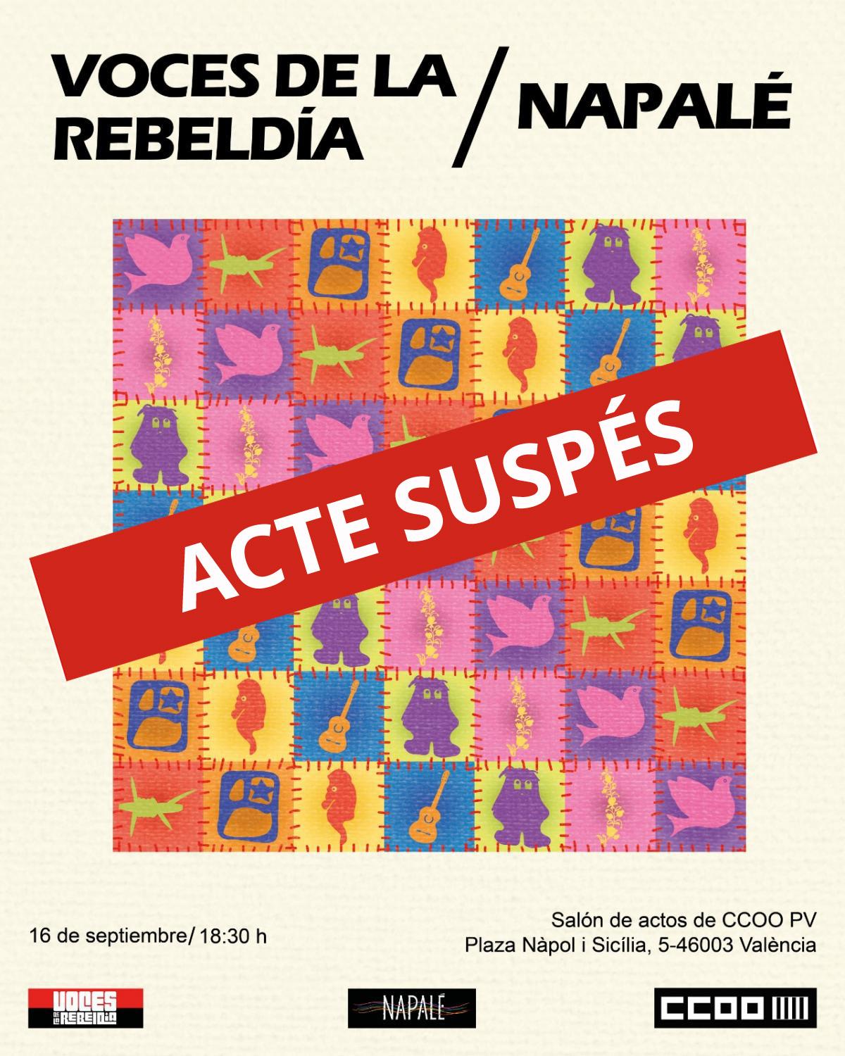 Concert suspés per l'alerta meteorològica.