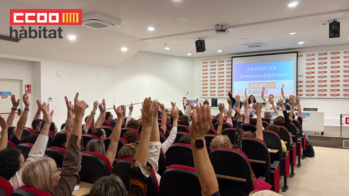 CCOO de l’Hàbitat del País Valencià reúne en asamblea a delegados/as de limpieza y activa la movilización ante el bloqueo del convenio en la provincia de Valencia