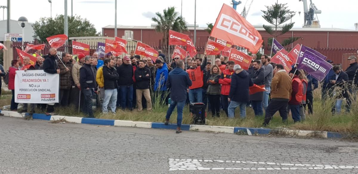 CCOO Industria y CCOO Camp de Morvedre-Alt Palància reclaman la readmisión del delegado despedido