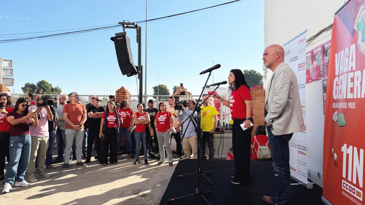 Asamblea de CCOO PV en Quart de Poblet (Valencia).