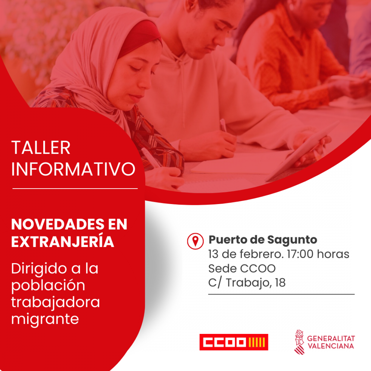 Taller informativo en Puerto de Sagunto.