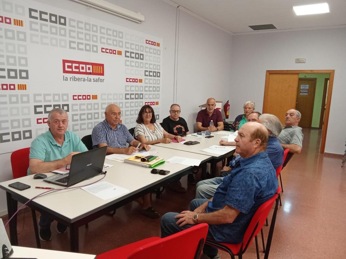 Reuni en CCOO la Riberal-la Safor.