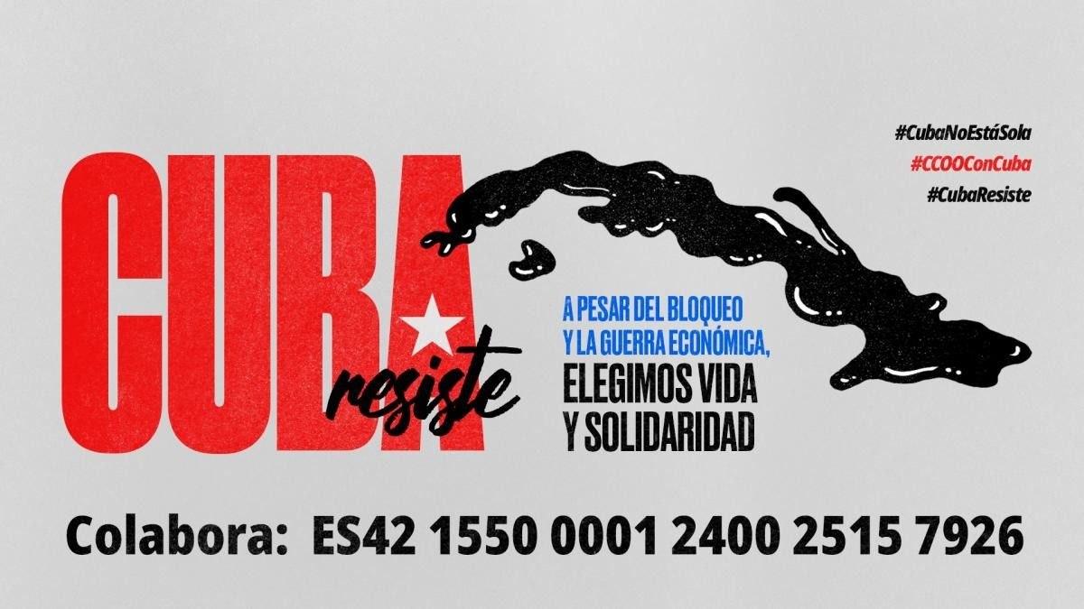 Campanya de solidaritat amb Cuba.
