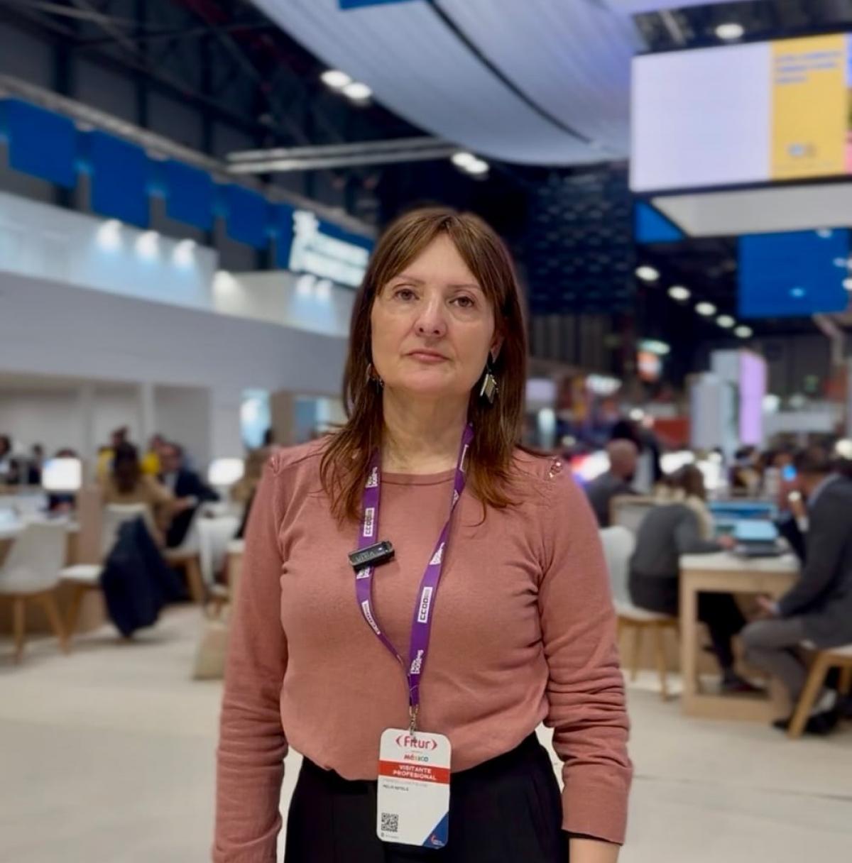 Cristina garcía, secretaria general Servicios CCOO PV, en FITUR 2026