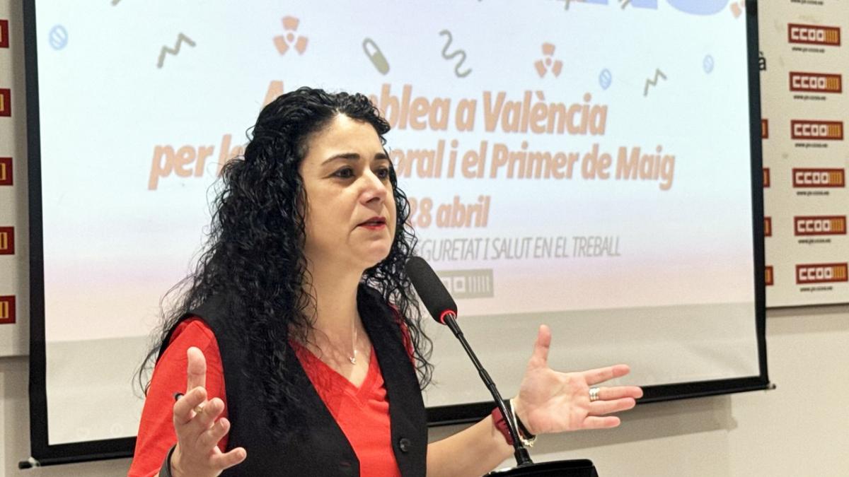 Ana García Alcolea, secretària general de CCOO PV.