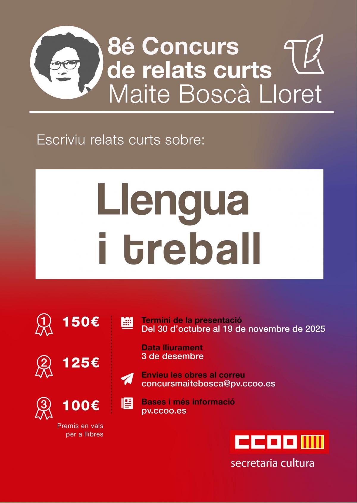 8é Concurs de relats curts 'Maite Boscà Lloret'.