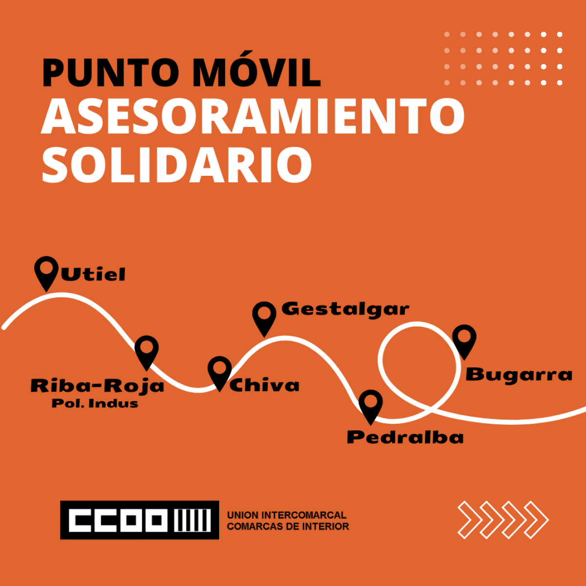 Puntos de atencin de CCOO PV