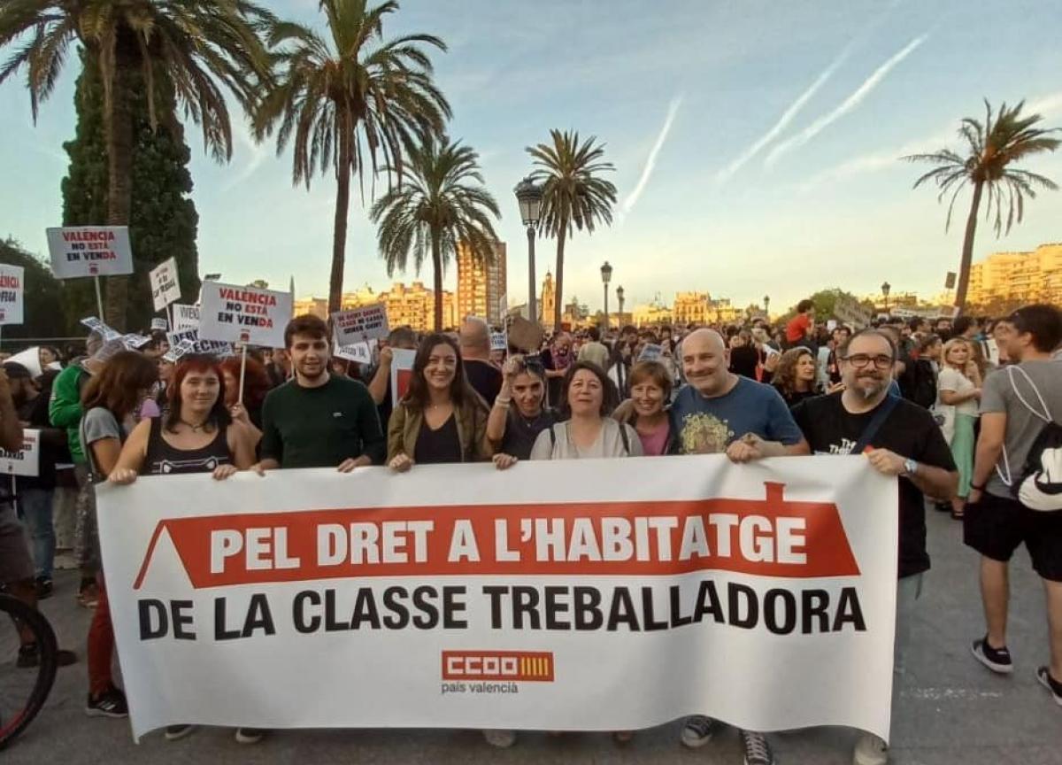 Manifestaci en defensa d'habitatge digne: Valncia s'ofega