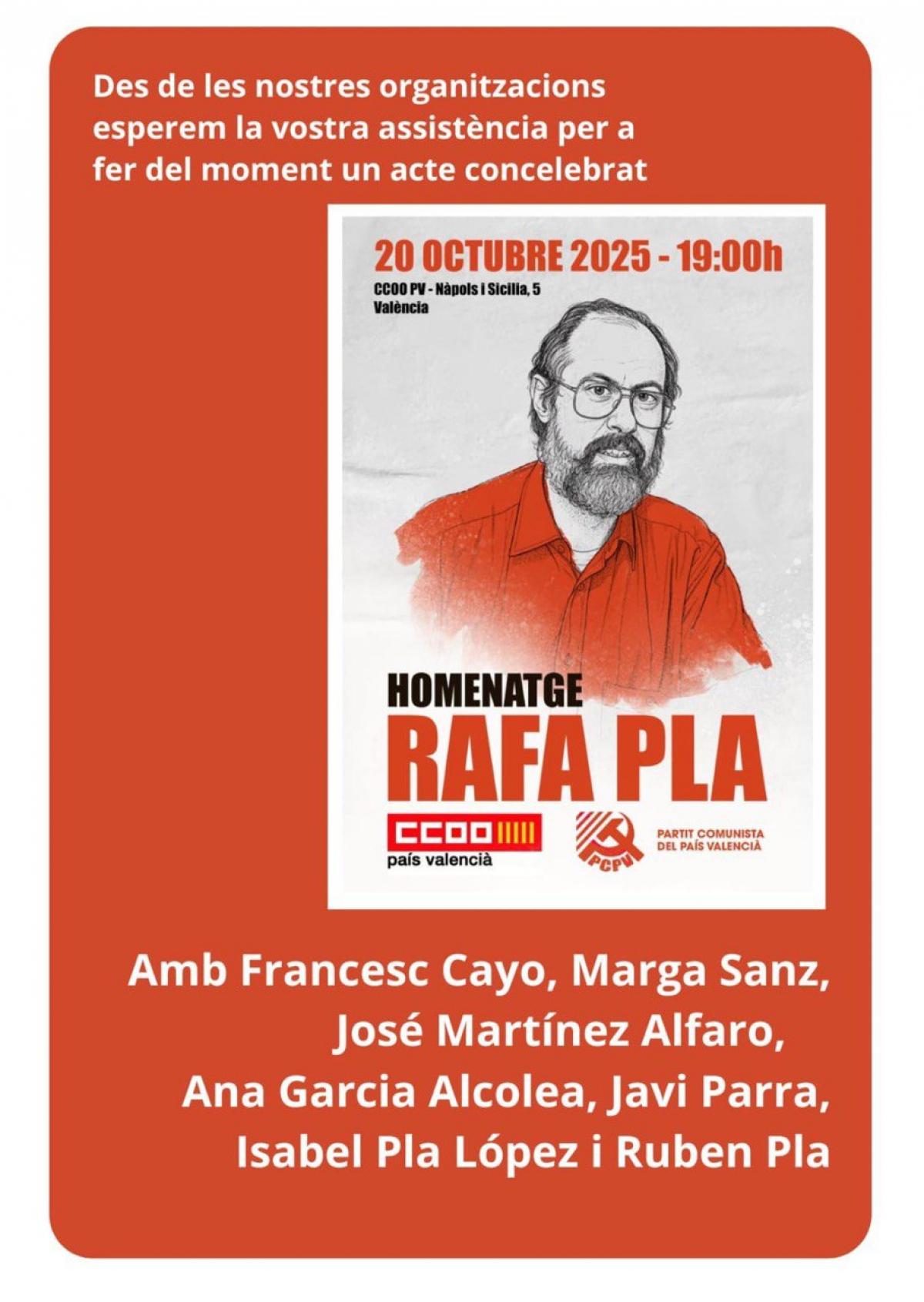 Homenaje Rafa Pla.