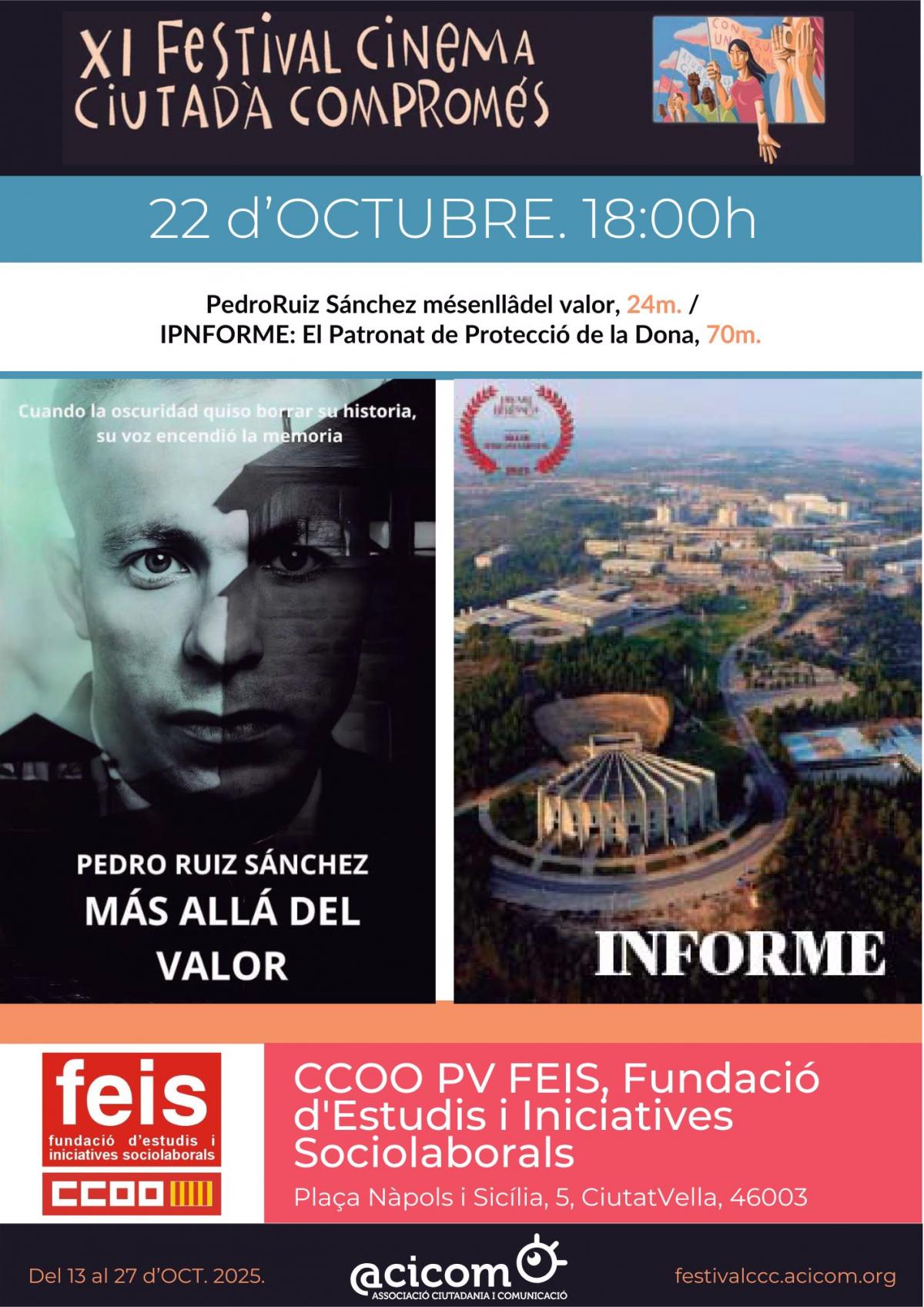 Sessió del FCCC el dia 22 d'octubre a CCOO PV
