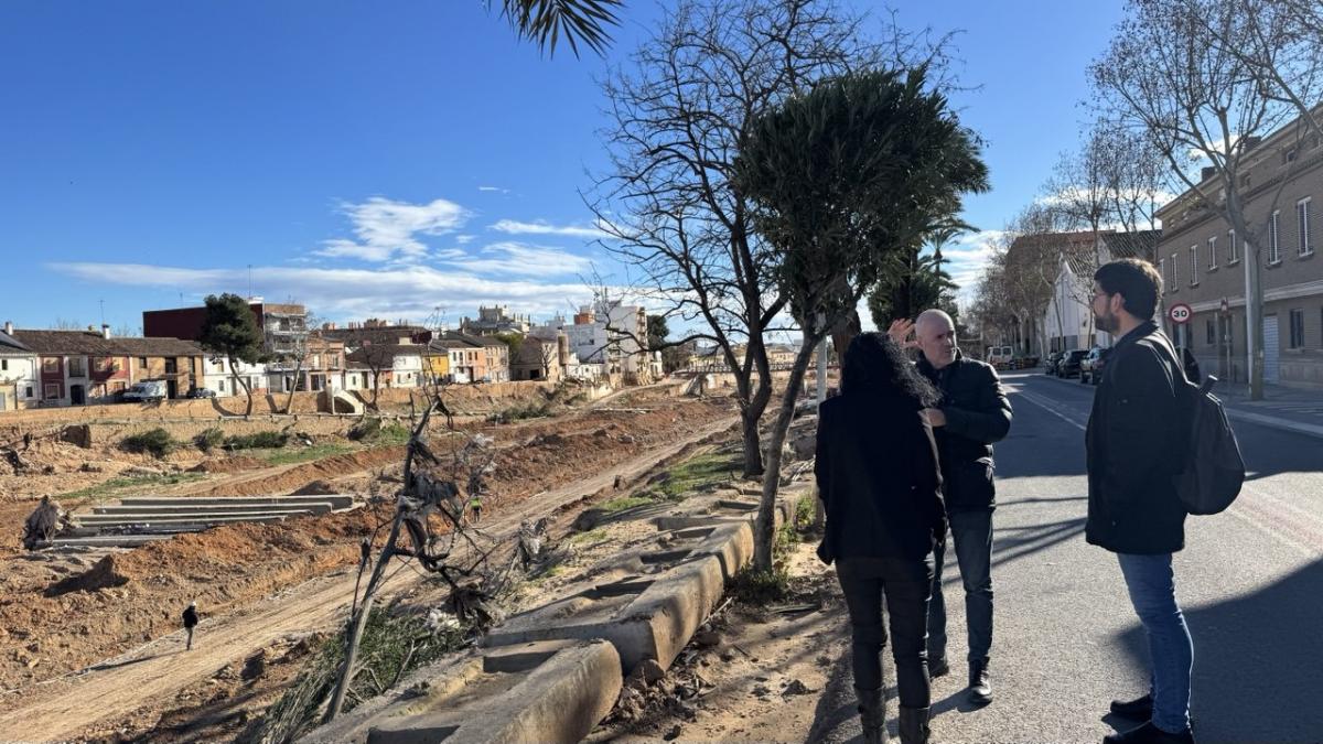 Visita de Unai Sordo y Ana Garca a las zonas afectadas por la dana.