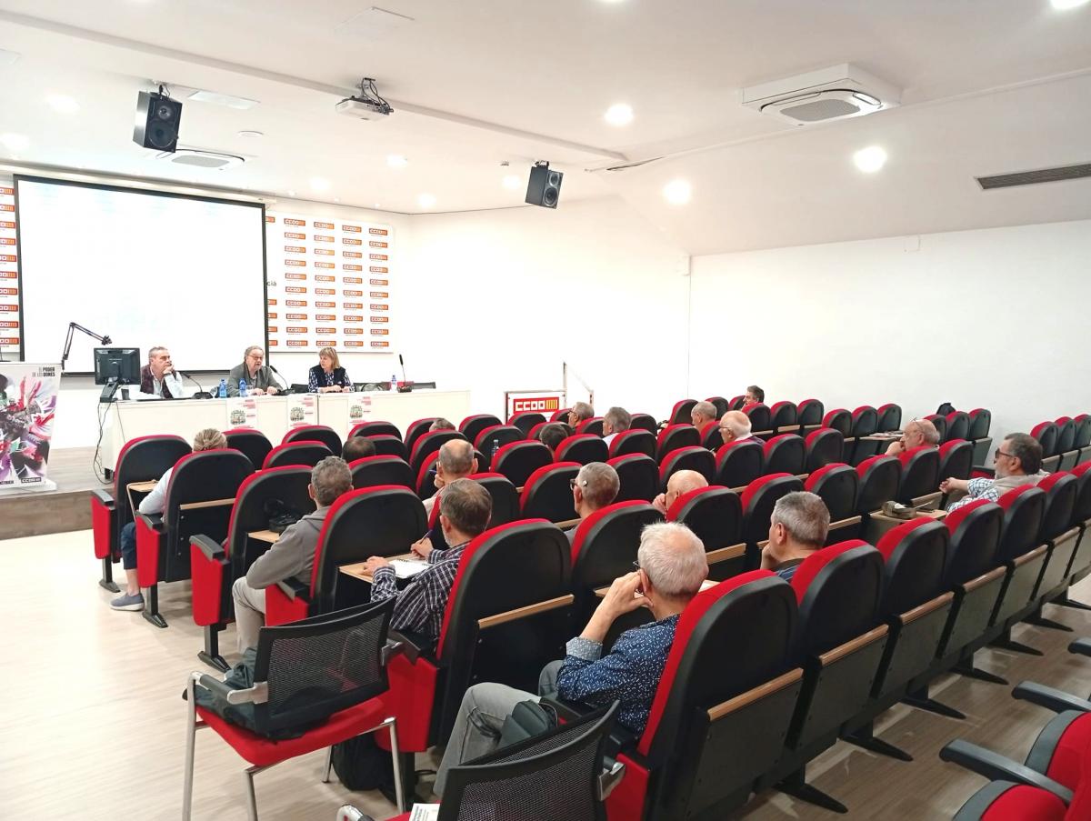 Jornada de Pensionistas de CCOO PV en la sede de Valencia.