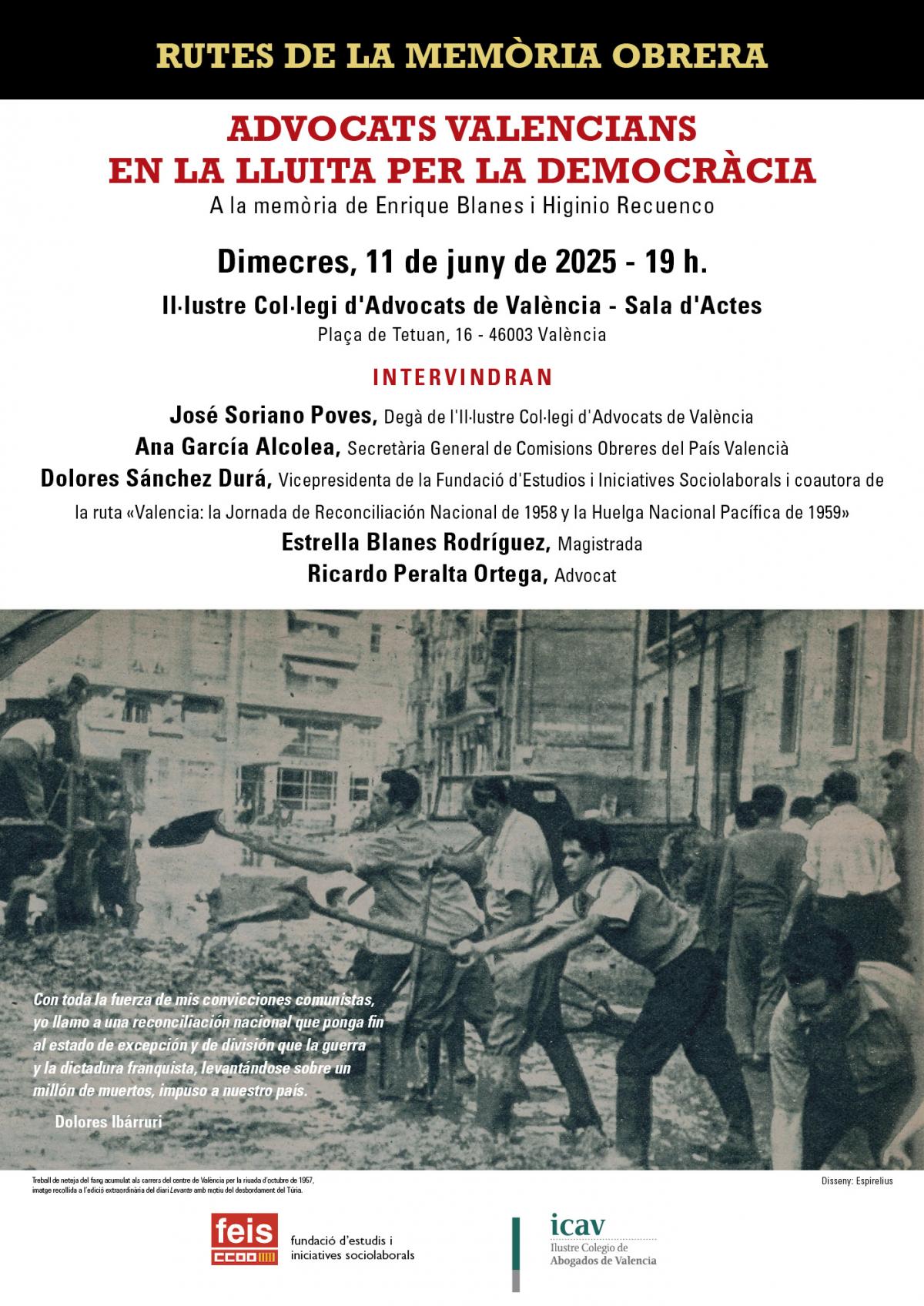 Acte presentaci del segon volum de 'Rutes de la Memria Obrera'.